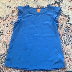 Ruffle sleeveless blouse